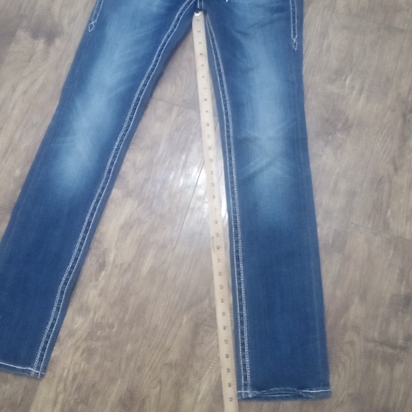 Rock Revival Women's 26 Straight Heather Embellished Studs Rhinestones NWOT - Picture 12 of 13